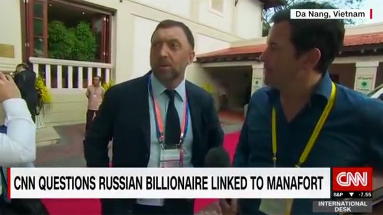 ‘Get lost please’: Moment Russian tycoon brushes off CNN reporter caught on camera 