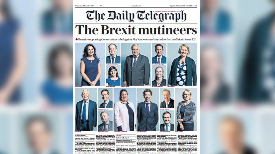 Telegraph accused of ‘bullying’ Tory MPs rebelling against Brexit