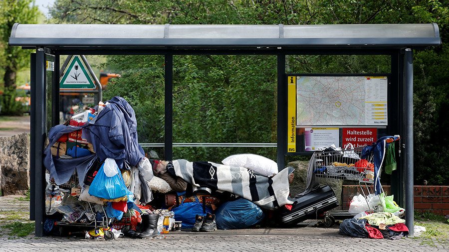 Germany S Homeless Population Explodes As Refugee Policy Backfires RT   5a0c438dfc7e93576a8b4567 