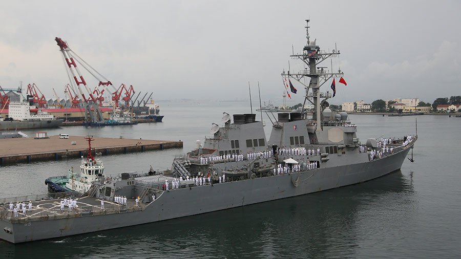 Japanese boat crashes into US Navy destroyer in Pacific Fleet’s 5th collision this year