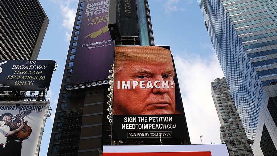 ‘Impeach Trump’ billboards go up in Times Square