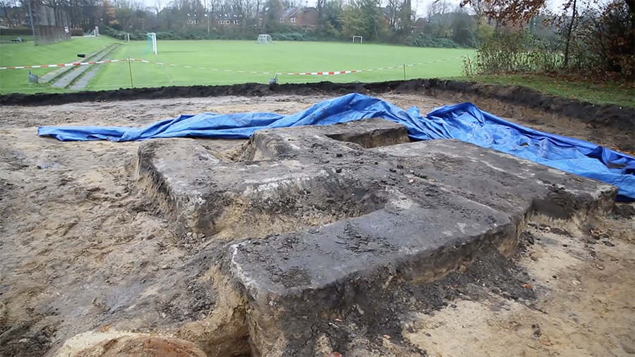 Giant Nazi-era monument unearthed during building work (VIDEO)  