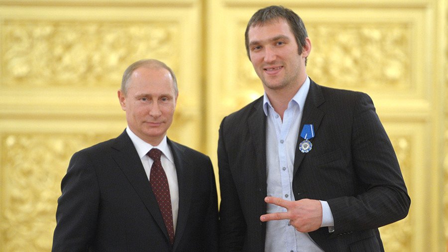 NHL star Ovechkin invites you to join the #Putinteam as website goes up