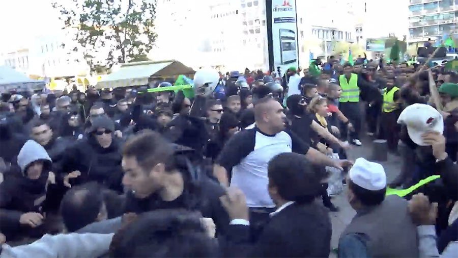 Greek football hooligans attack Pakistanis celebrating Prophet Mohammed’s birthday in Athens (VIDEO)