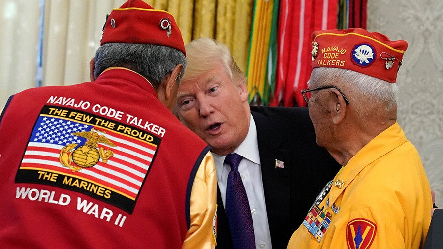 Trump calls out ‘Pocahontas’ while honoring WWII Navajo code talkers