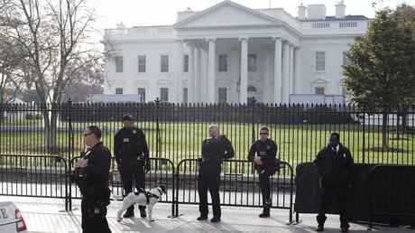 Van driver detained after being found near Trump’s motorcade with a gun 