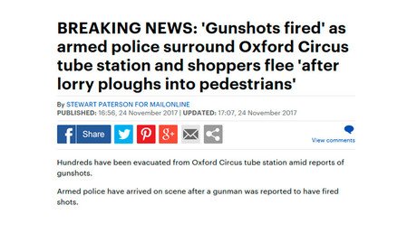 Daily Mail reporters get their facts utterly wrong in rush to break Oxford Circus evacuation
