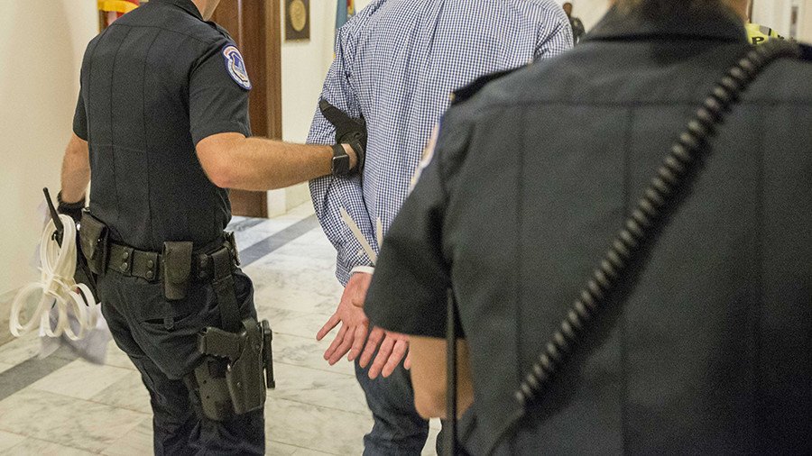 ‘Hands off our healthcare’ – Dozens arrested at Capitol Hill protest over GOP tax bill