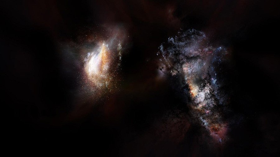 Galaxy pair contain dark matter halo at least 1 trillion times the sun's mass – study