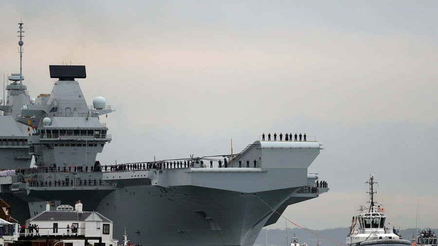 Queen honors British Navy’s new £3bn warship...despite government slashing military funding