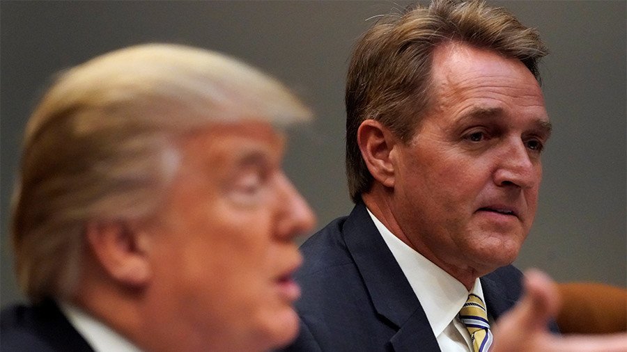 Trump foe Flake rejects president’s attacks on ‘sick’ & ‘rigged’ US system