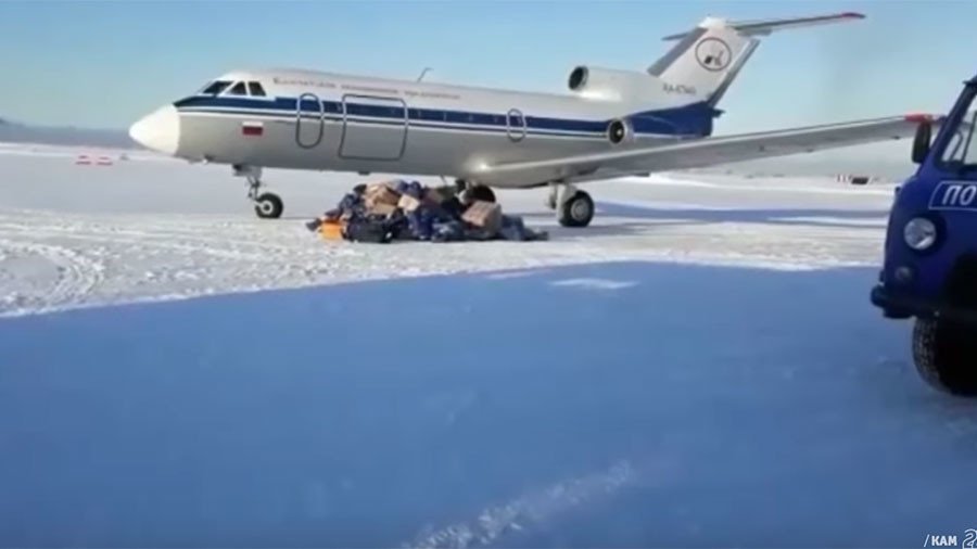 Plane scatters mail packages on snowy Russian airfield & other delivery disasters (VIDEOS)