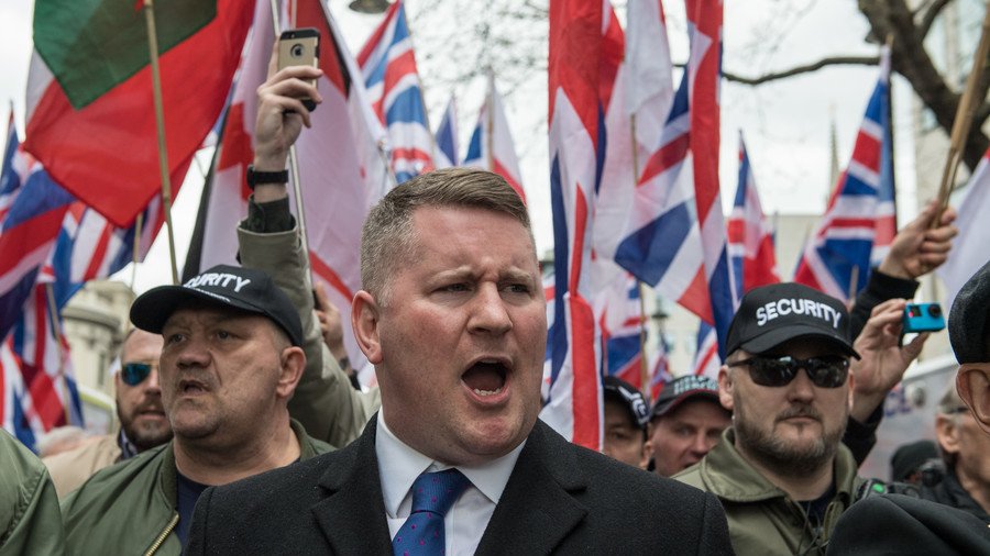 Far-right Britain First leader Paul Golding is arrested