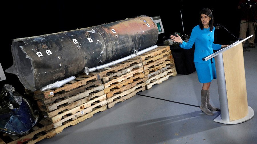US rep to UN shows ‘evidence’ of Iran’s missile in Yemen, promises coalition against Tehran