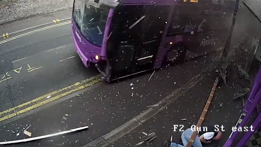 Bus driver admits he hit accelerator & catapulted pedestrian 45ft in air (VIDEO)