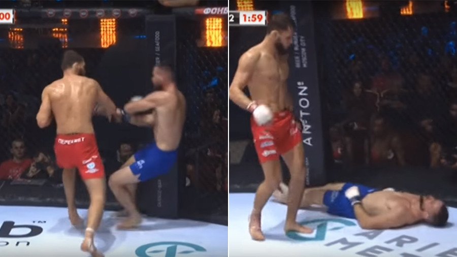 Pinpoint knockout lays MMA fighter out cold (VIDEO)