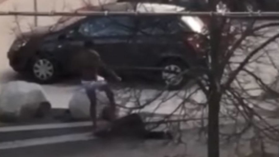 Young man violently beats elderly German woman in broad daylight, motive unclear (SHOCKING VIDEO)