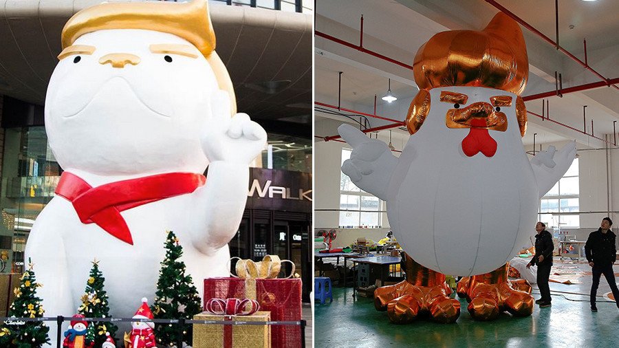 From rooster to dog: Trump inspires another giant animal statue in China 