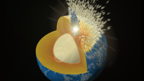 Planetary collisions brought metals to Earth