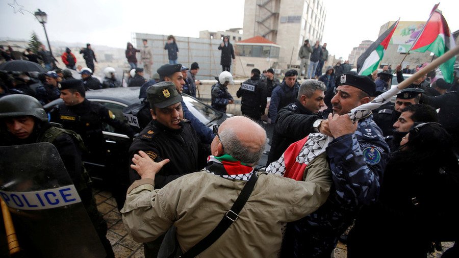 Greek Patriarch attacked by Palestinians amid protests against church selling off land