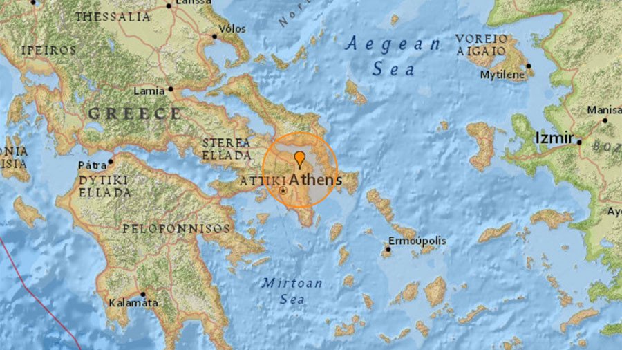 4.3 magnitude quake rattles Greece, tremors felt in Athens