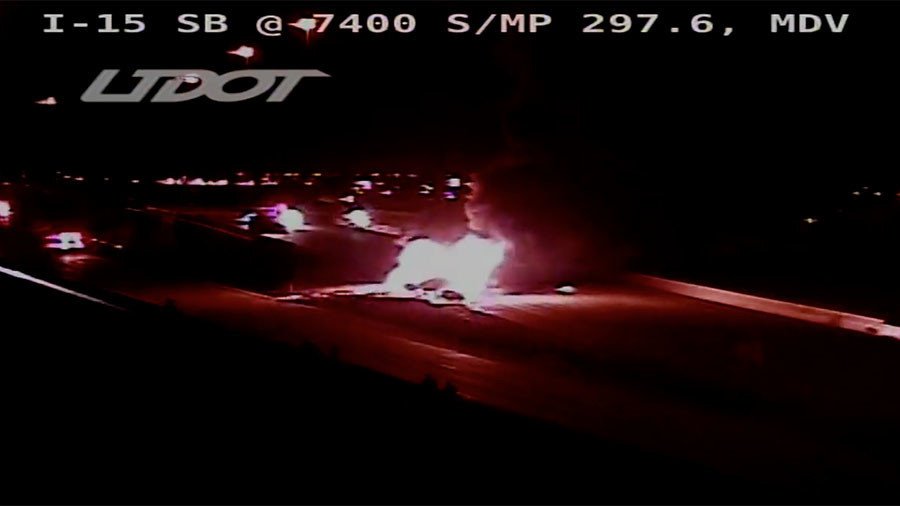 Huge tanker explosion forces highway shutdown in Utah (VIDEOS)