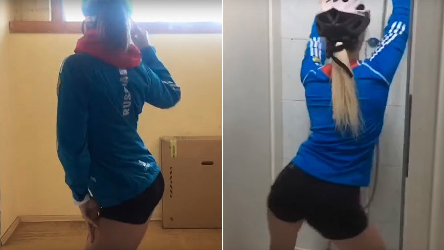 Russian female biathlon team shows off twerking skills in support of air cadets (VIDEO)