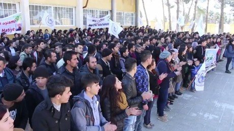 US-led coalition watching Kurds ‘bleed’: Kobani residents protest Turkey’s Afrin op (VIDEO)