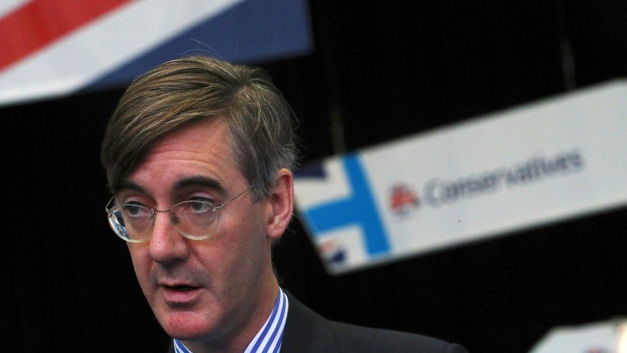 Rees-Mogg called ‘fascist, misogynist’ during protester fracas (VIDEO)