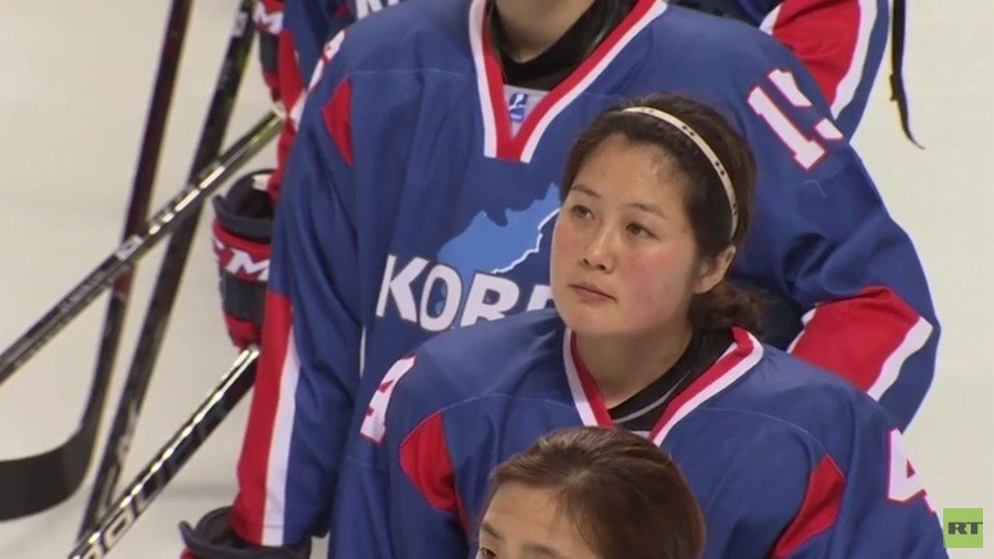 Protest And Cheers At Warm Up Game For Unified Korean Olympic Hockey Team Photo Video — Rt 