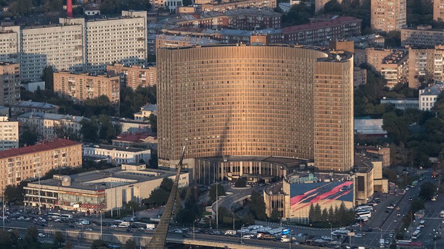 Evacuation after fire breaks out at iconic Moscow hotel