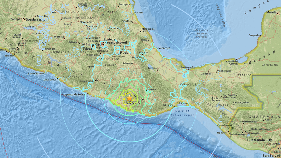 7.2 magnitude quake hits Mexico near Pacific coast  