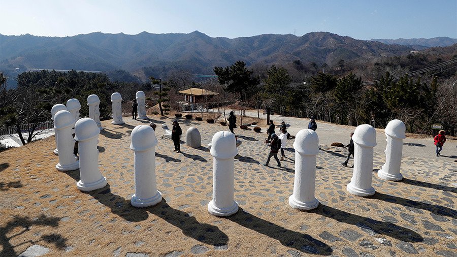 Homage to the penis: Park full of phallus sculptures attracts Olympic fans