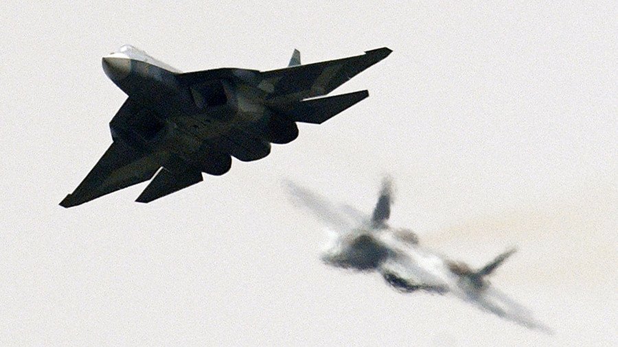 Su-57’s debut? Video claims to show Russia’s 5th-gen jets in action over Syria