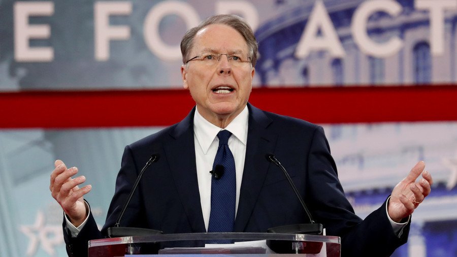 NRA leader LaPierre draws fire from liberals over call for armed guards in schools