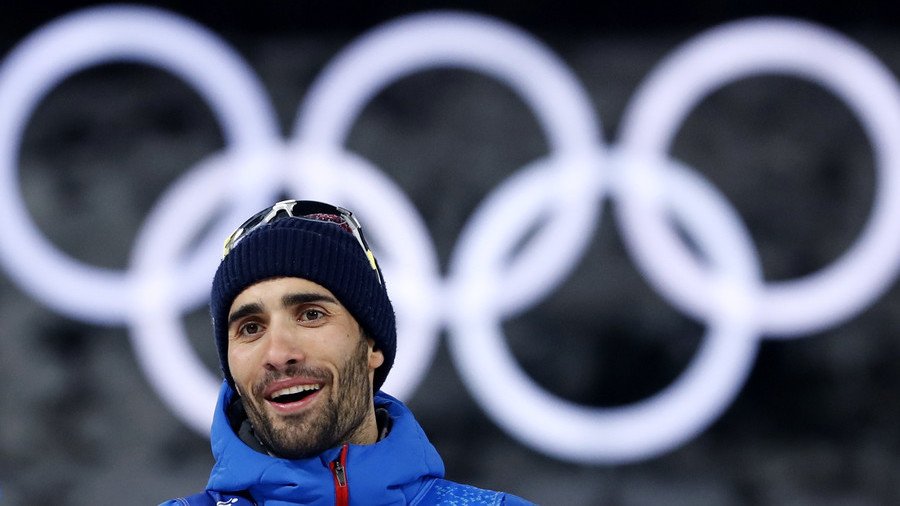 French biathlete Fourcade supports Russians’ right to bear national flag at PyeongChang closing