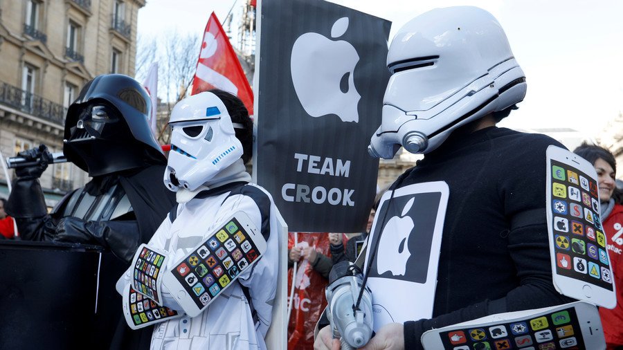 Apple loses bid to ban protests by French tax campaign group at its stores