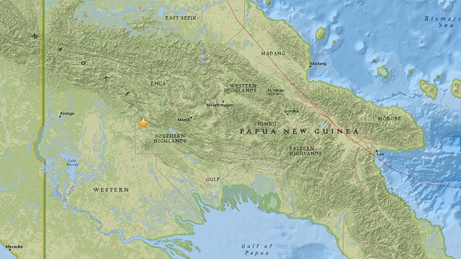 7.5 magnitude earthquake strikes Papua New Guinea - USGS