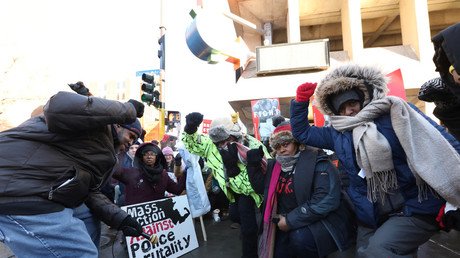 Black Lives Matter shut down rail to Super Bowl for 2 hours in protest against police violence