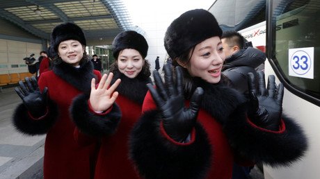 Charm offensive: 200+ N. Korean cheerleaders arrive at Olympics to be followed by Kim’s sister 