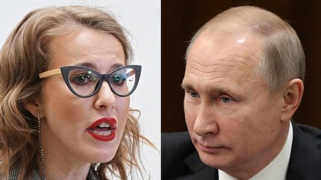 Slurs & water fly at Russian presidential debate as Lib Dem leader faces off with Sobchak