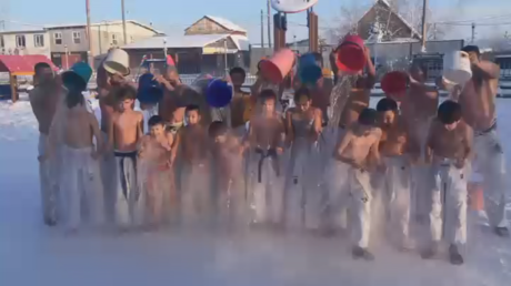 Children in Siberia pour cold water on DiCaprio’s climate change concerns (VIDEO)