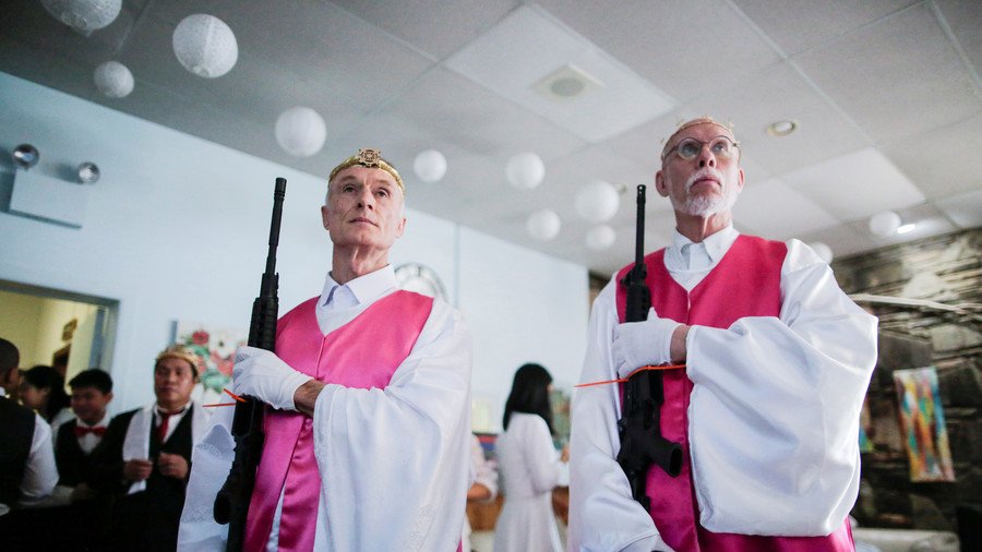 Rifle-toting couples blessed in bizarre church ceremony (PHOTOS)