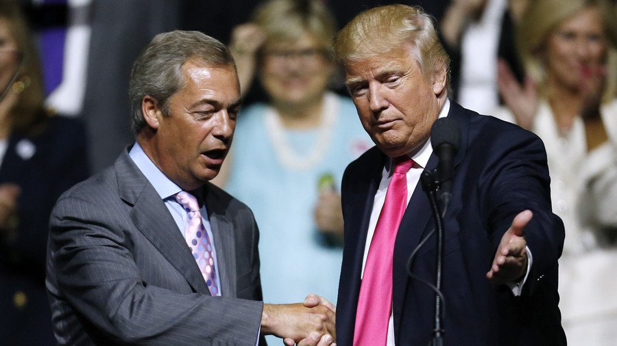 Farage rebuffs suggestion that Putin’s his pal, says it’s Trump