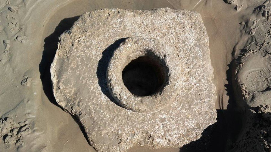 Sands of time: Storm Emma uncovers 2000yo Roman ruins on Spanish beach