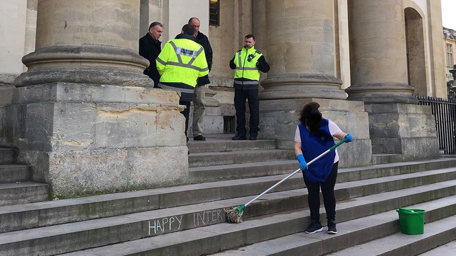 Oxford Uni apologizes for ordering cleaner to remove ‘Happy Women’s Day’ graffiti