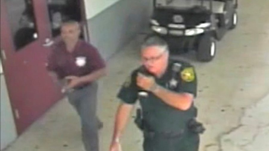 Parkland shooting CCTV shows officer remained outside during massacre