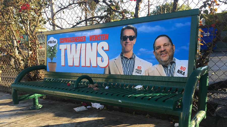 Schwarzenegger, Weinstein and #MeToo mocked in ‘Twins’ street art (PHOTOS)