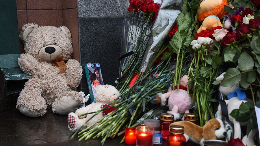 Putin declares March 28 a day of mourning for Kemerovo shopping mall fire victims