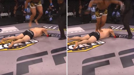 Crazy elbow KO leaves MMA fighter unconscious for minutes (VIDEO)